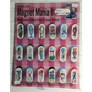 Kappie Originals Magnet Mania II Cross Stitch Patterns Rabbit, Fish, Goose, Cat